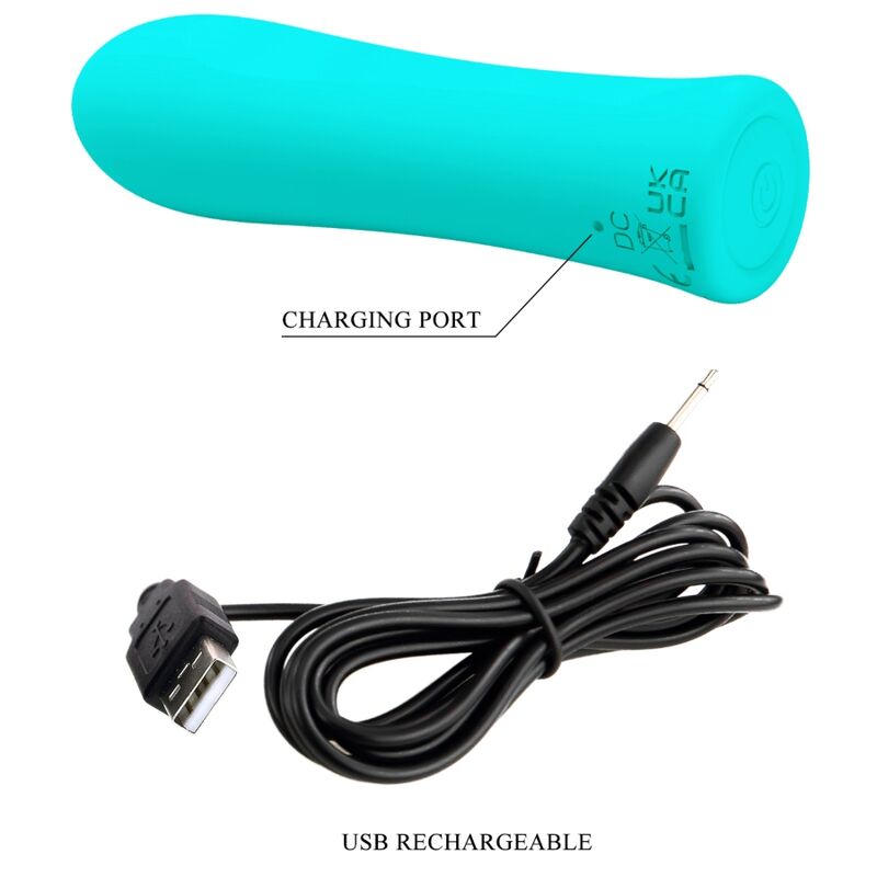 PRETTY LOVE - ALFREDA VIBRADOR SUPER POTENTE VERDE AGUA