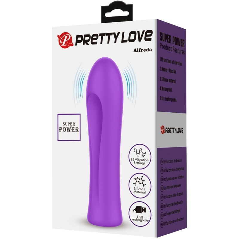 PRETTY LOVE - ALFREDA VIBRADOR SUPER POTENTE AGUA VIOLETA