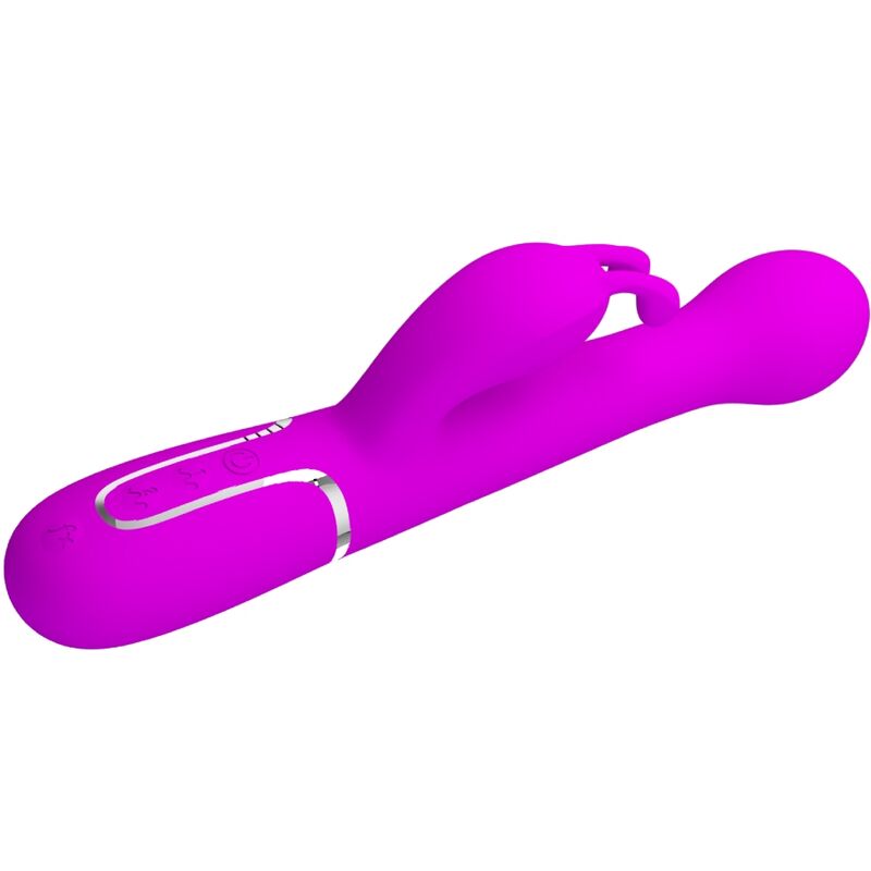 PRETTY LOVE - DEJON RABBIT VIBRADOR MULTIFUNCIÓN 3 EN 1 MORADO