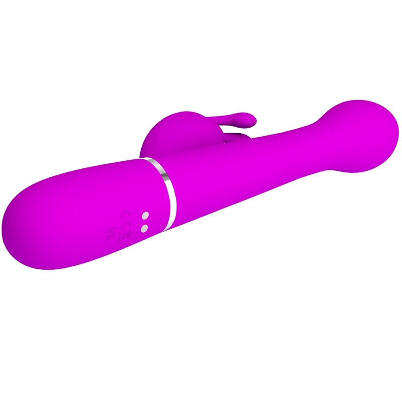 PRETTY LOVE - DEJON RABBIT VIBRADOR MULTIFUNCIÓN 3 EN 1 MORADO