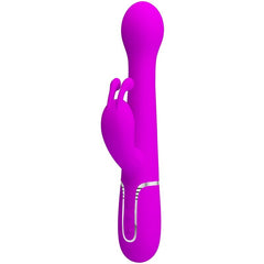 PRETTY LOVE - DEJON RABBIT VIBRADOR MULTIFUNCIÓN 3 EN 1 MORADO