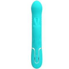 PRETTY LOVE - COALE CONEJO VIBRADOR CUENTAS VERDE AGUA