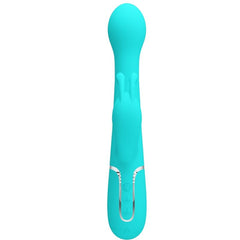 PRETTY LOVE - DEJON RABBIT VIBRADOR MULTIFUNCIÓN 3 EN 1 VERDE AGUA