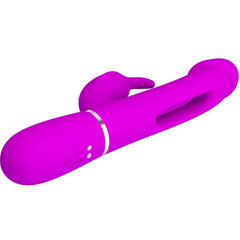 PRETTY LOVE - DEJON RABBIT VIBRADOR MULTIFUNCIÓN 3 EN 1 FUCSIA