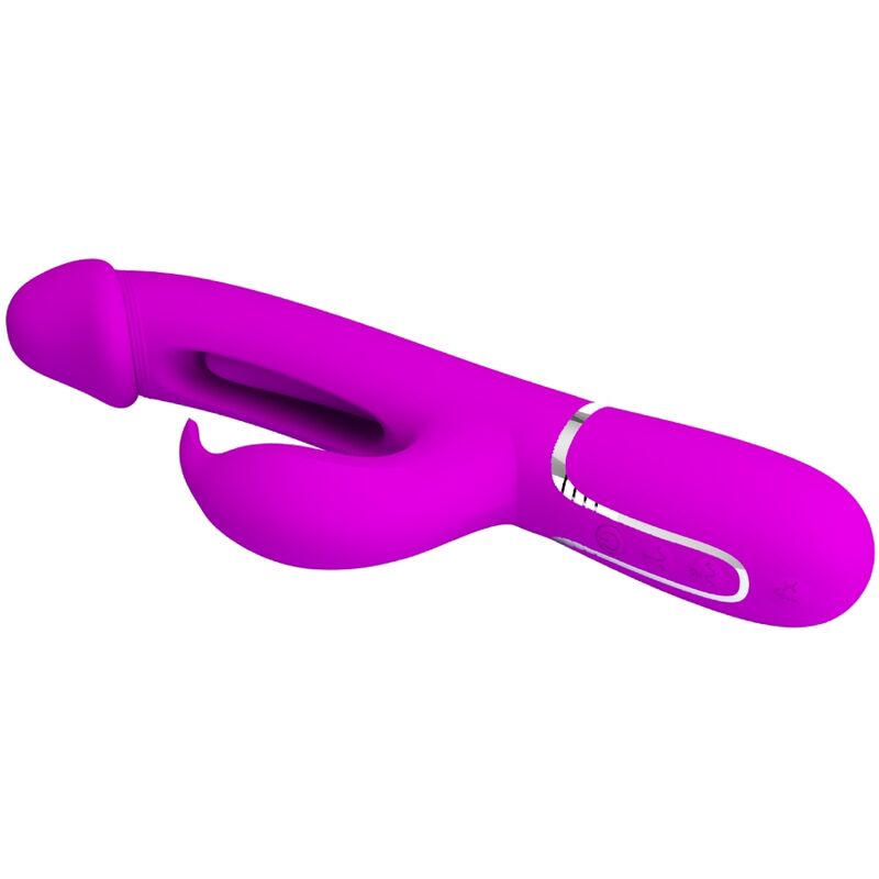 PRETTY LOVE - DEJON RABBIT VIBRADOR MULTIFUNCIÓN 3 EN 1 FUCSIA