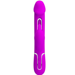 PRETTY LOVE - DEJON RABBIT VIBRADOR MULTIFUNCIÓN 3 EN 1 FUCSIA