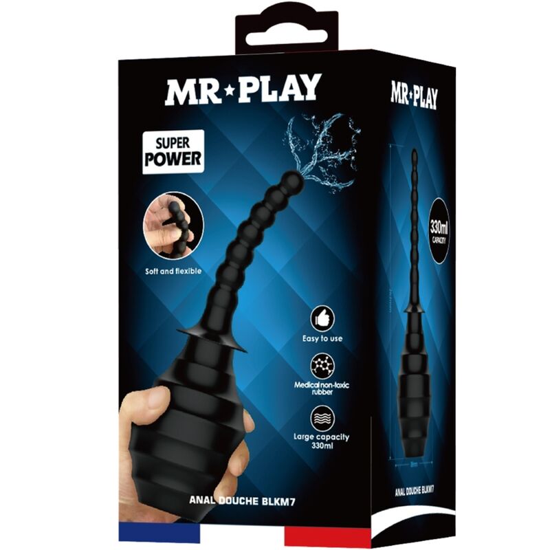 MR PLAY - POWERFUL REMOTE CONTROL VIBRATOR ANAL PLUG BLACK