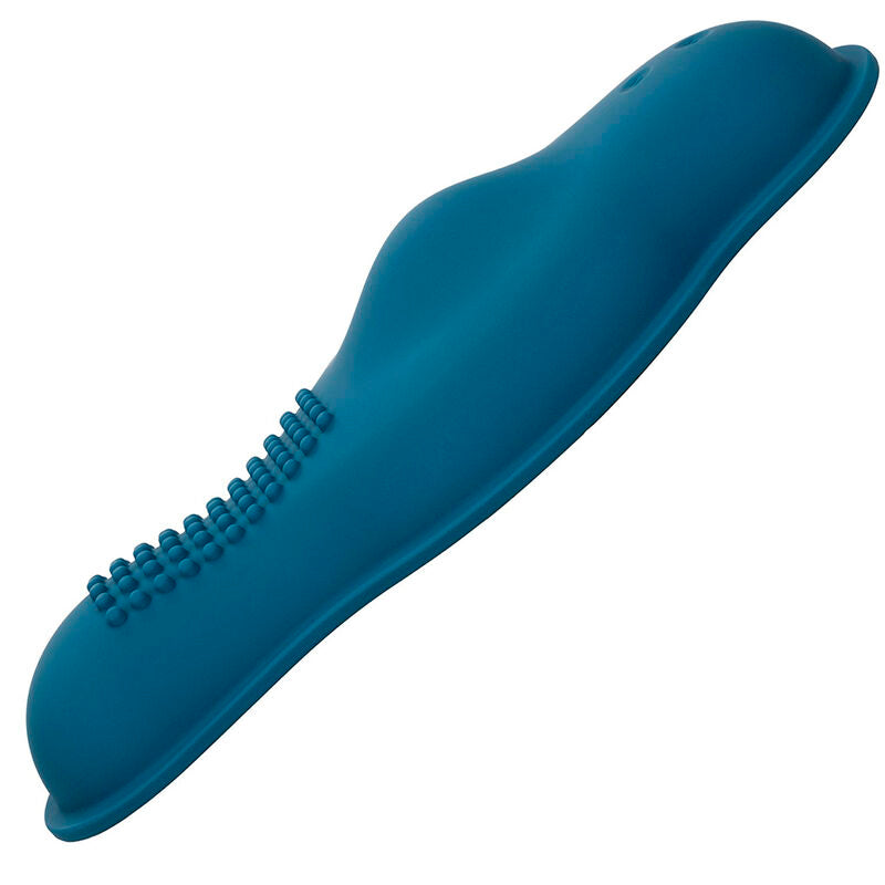 CALEXOTICS - MASAJEADOR RIDER DOBLE MOTOR MANDO A DISTANCIA AZUL