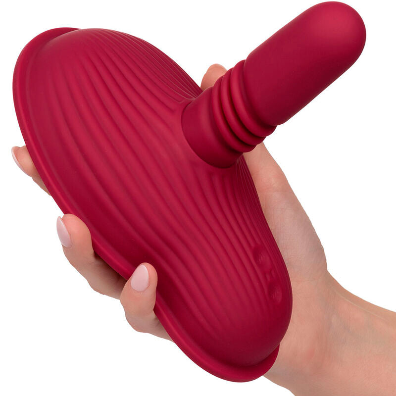 CALEXOTICS - RIDER MASSAGER DOUBLE MOTEUR TÉLÉCOMMANDE ROUGE