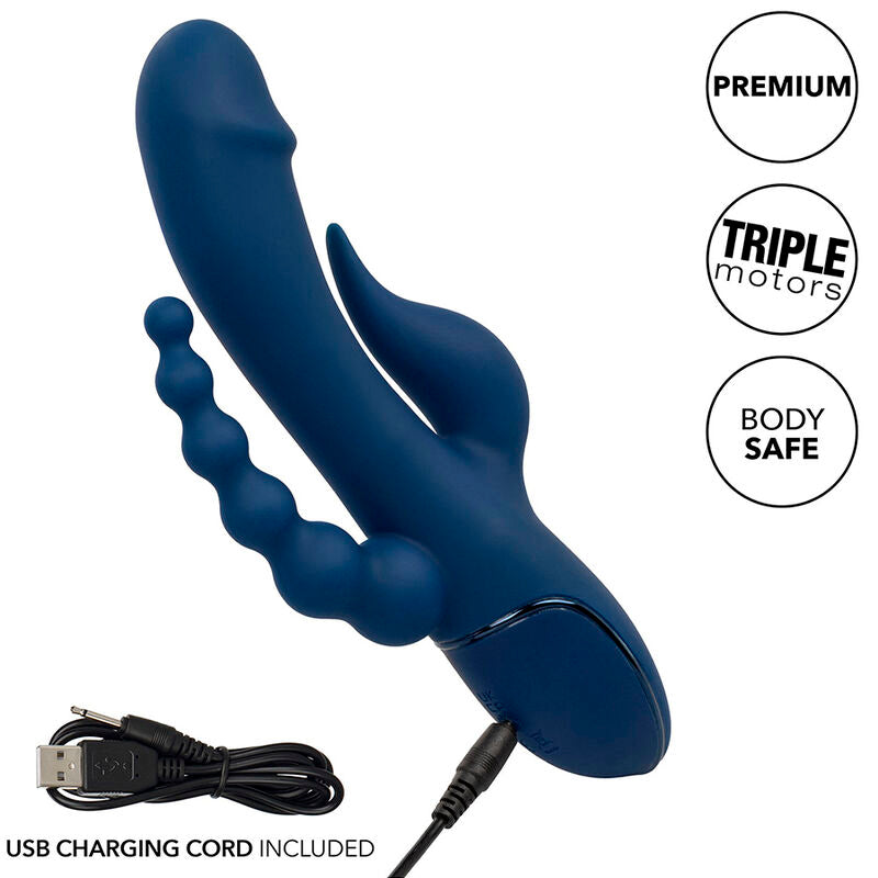 CALEXOTICS - BLUE TRIPLE ORGASM VIBRATOR