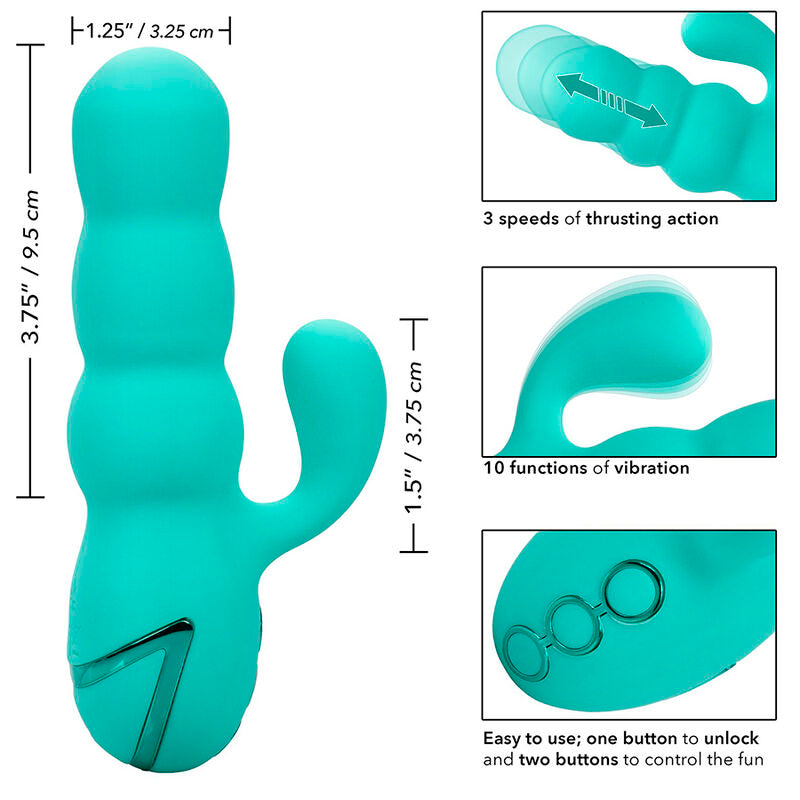 CALEXOTICS - VIBRADOR DEL MAR DIVA RABBIR AQUA VERDE DE CALIFORNIA DREAMING