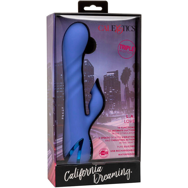 CALEXOTICS - VIBRATOR &amp; SUCKER LA LOVE BLUE BY CALIFORNIA DREAMING