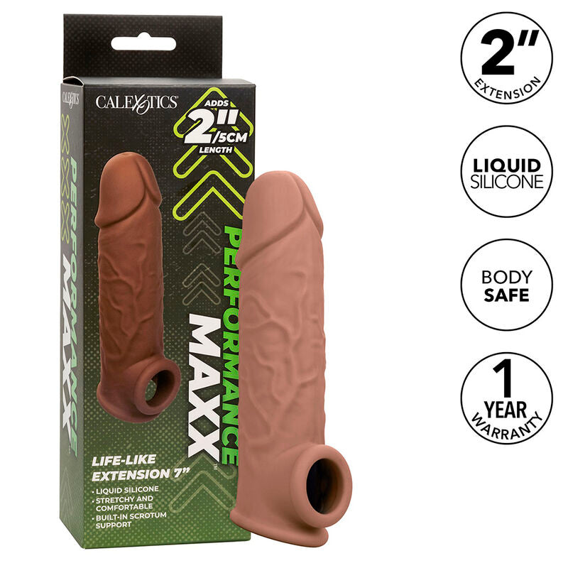 CALEXOTICS - EXTENSION PERFORMANCE MAXX LIFE-LIKE 7 PEAU MARRON