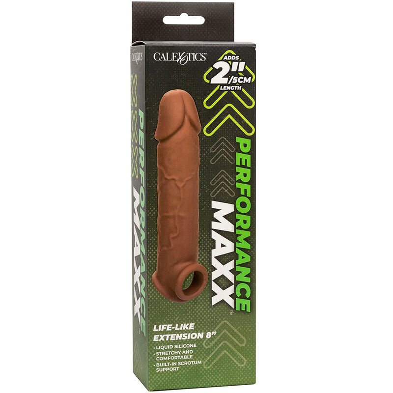 CALEXOTICS - EXTENSIÓN PERFORMANCE MAXX LIFE-LIKE 8 SKIN BROWN