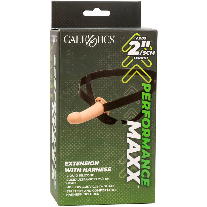 CALEXOTICS - EXTENSION PERFORMANCE MAXX AVEC HARNAIS PEAU CLAIRE