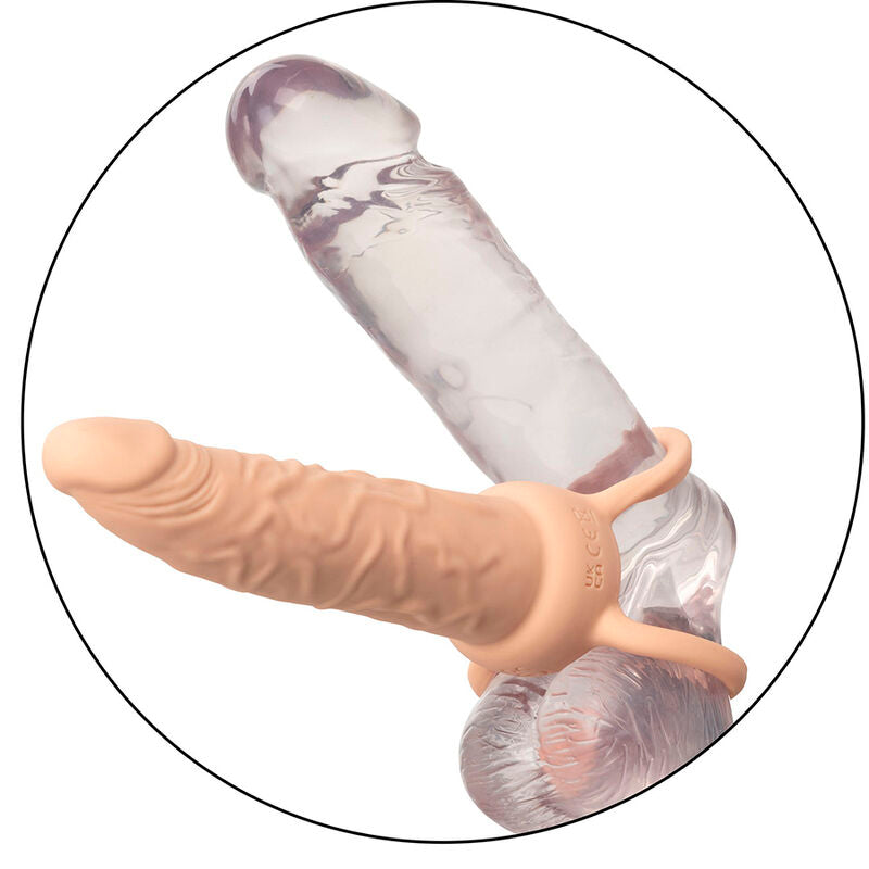 CALEXOTICS - PERFORMANCE MAXX RECHARGEABLE DUAL PENETRATOR CLEAR SKIN