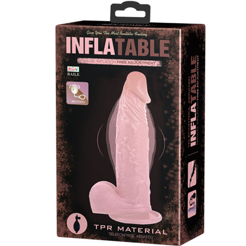 DANCE - REALISTIC INFLATABLE DILDO WITH SUCTION CUP 15 CM