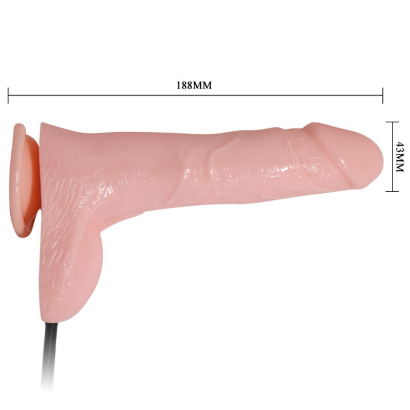 BAILE - REALISTIC INFLATABLE DILDO WITH SUCTION CUP 15 CM