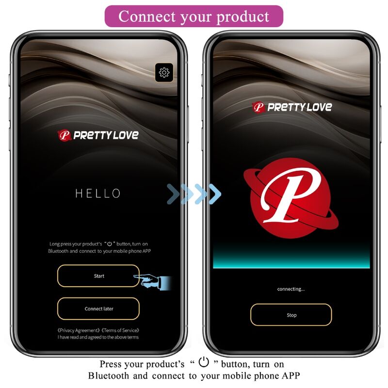 PRETTY LOVE - HUEVO VIBRADOR LILA CONTROLADO POR APP NYMPH