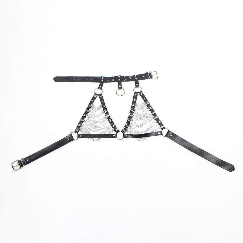 SUBBLIME - ARNÉS Y COLLAR SUJETADOR CON CADENA S TALLA ÚNICA