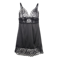 SUBBLIME - BABYDOLL WITH BLACK FLORAL PRINT BREAST S/M