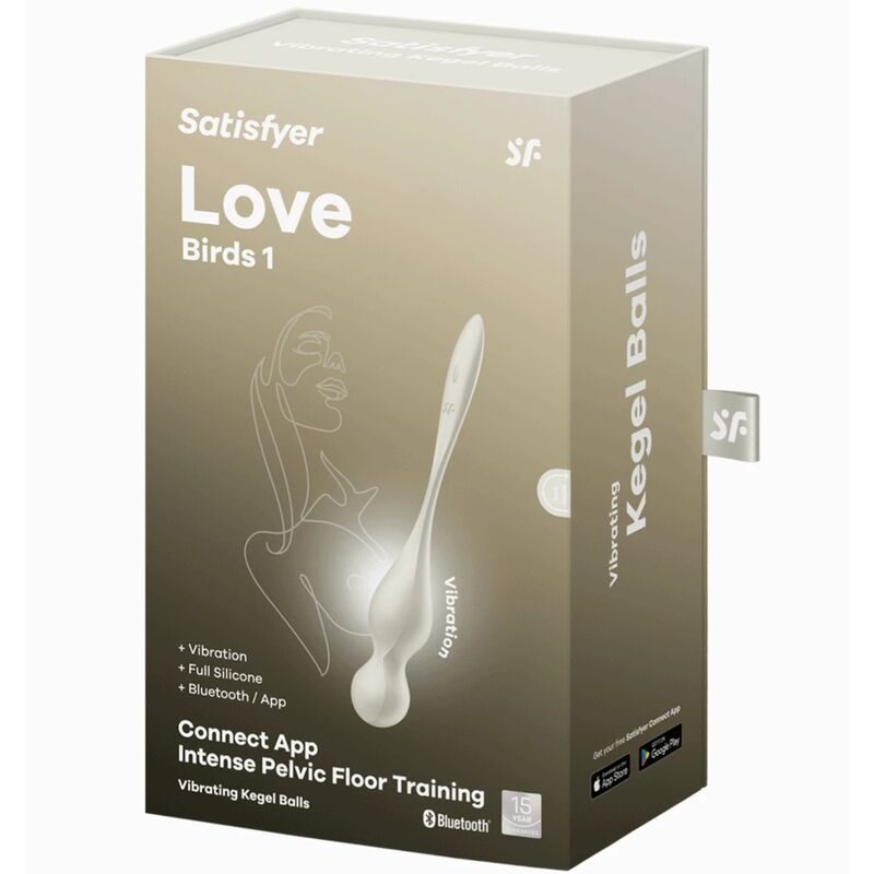 SATISFYER - KEGEL VIBRADOR LOVE BIRDS BOLAS BLANCAS