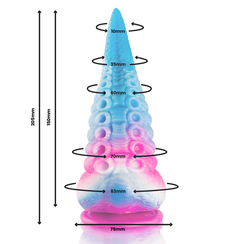 EPIC - DILDO TENTACULO AZUL PHORCYS TAMAÑO GRANDE