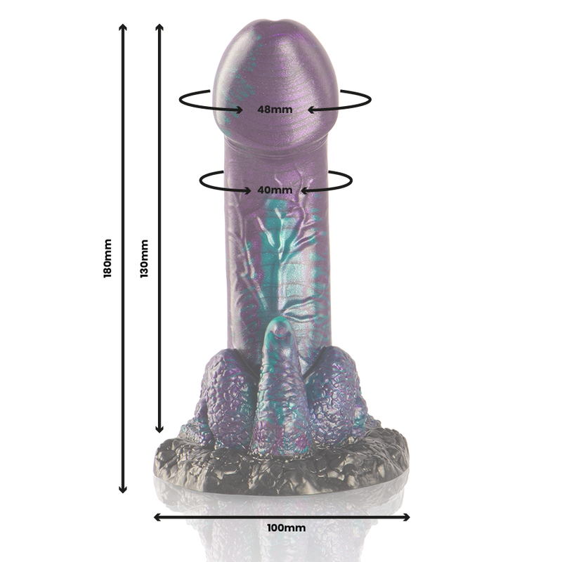 EPIC - BASIL DOUBLE PLEASURE SCALY SMALL SIZE DILDO