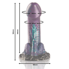 EPIC - BASIL DOUBLE PLEASURE SCALY SMALL SIZE DILDO