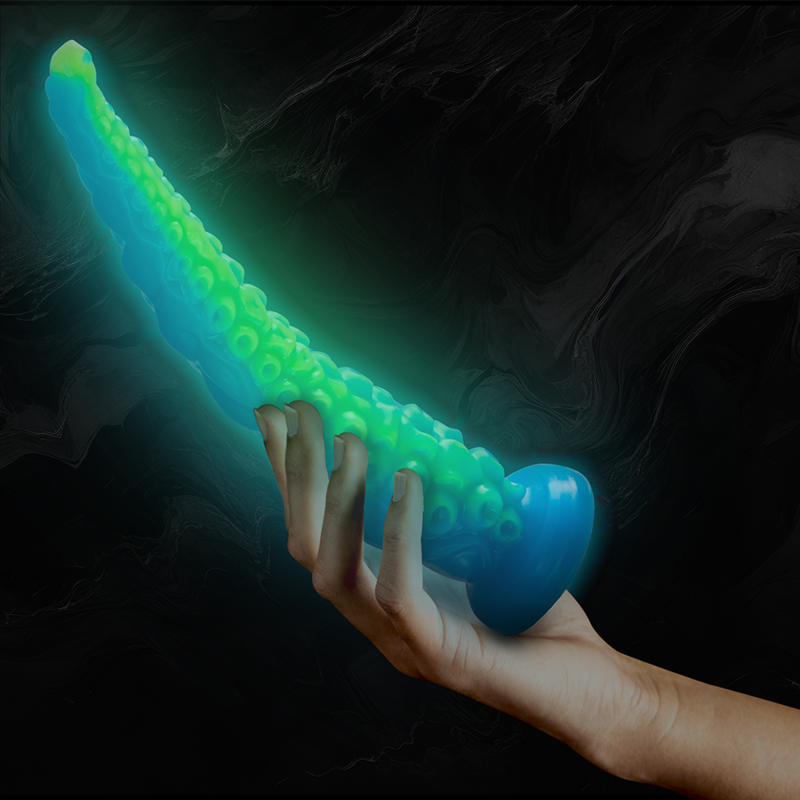 EPIC - DILDO DE TENTÁCULO DELGADO SCYLLA FLUORESCENTE DE GRAN TAMAÑO