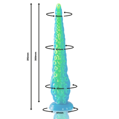 EPIC - DILDO DE TENTÁCULO DELGADO SCYLLA FLUORESCENTE DE GRAN TAMAÑO