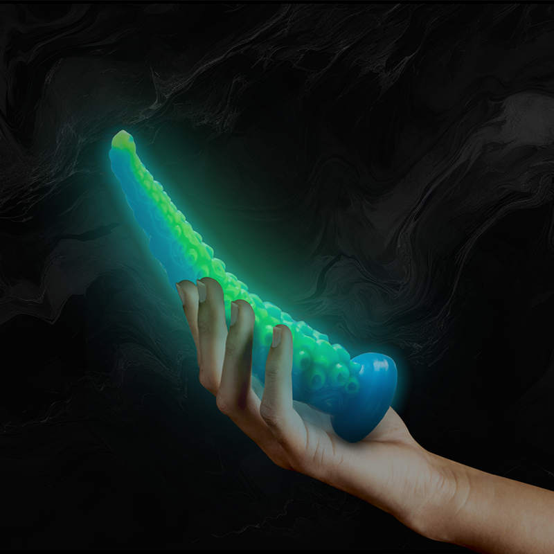 EPIC - DILDO TENTÁCULO FLUORESCENTE SCYLLA DELGADO TAMAÑO PEQUEÑO