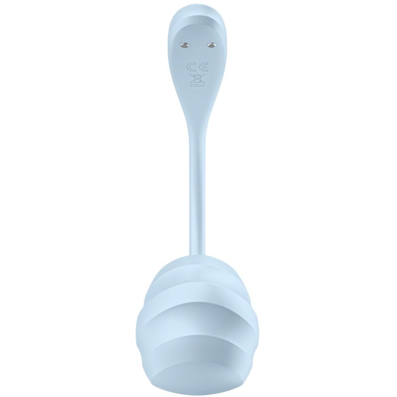 SATISFYER - APP GRATUITA ESTIMULADOR PUNTO G LISO PÉTALO AZUL CIELO