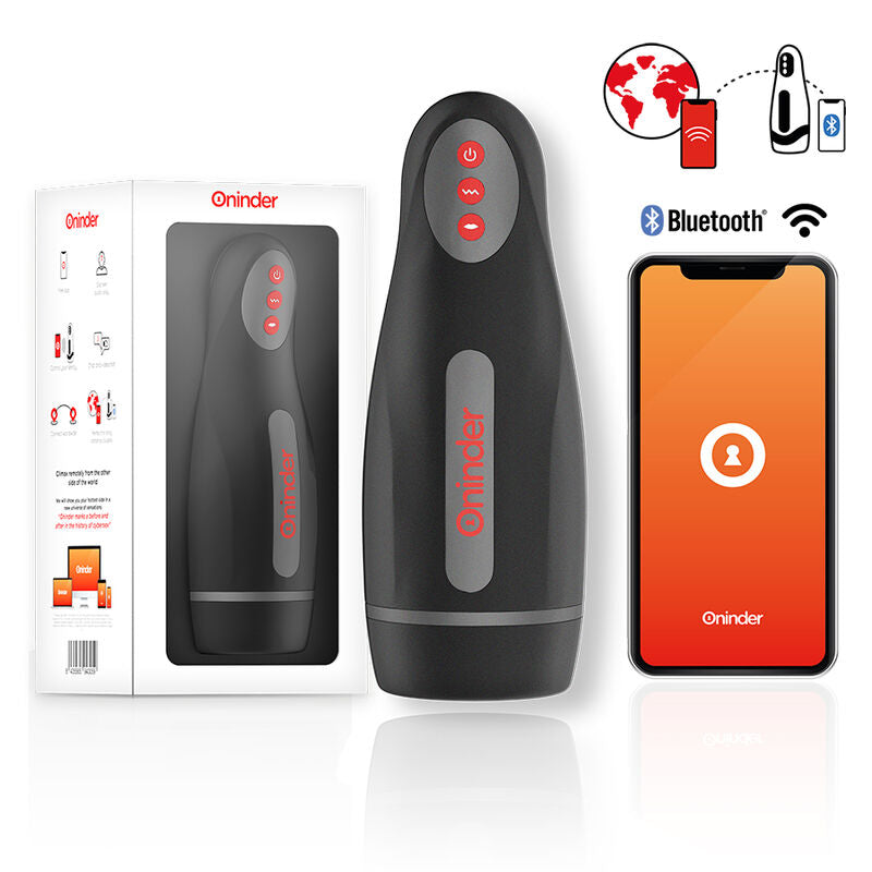 ONINDER - SEOUL 10 SPEED RECHARGEABLE MALE MASTURBATOR - FREE APP