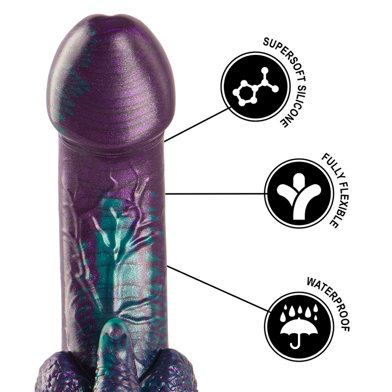 EPIC - BASIL DOUBLE PLEASURE SCALY SMALL SIZE DILDO