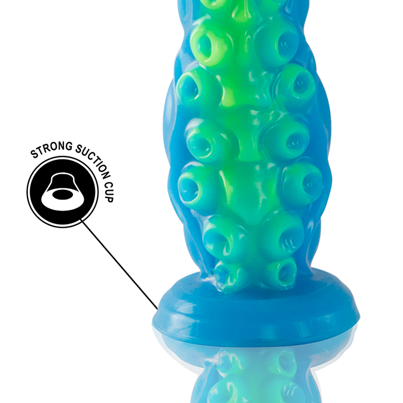 EPIC - DILDO DE TENTÁCULO DELGADO SCYLLA FLUORESCENTE DE GRAN TAMAÑO