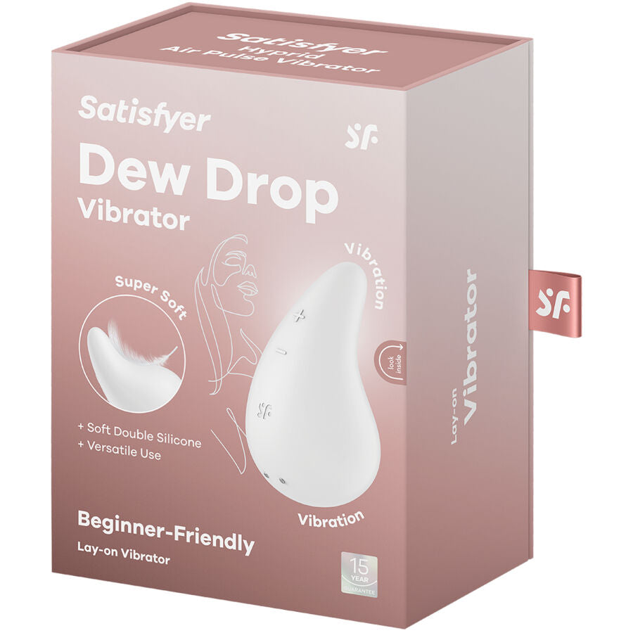 SATISFYER - VIBRADOR DEW DROP BLANCO