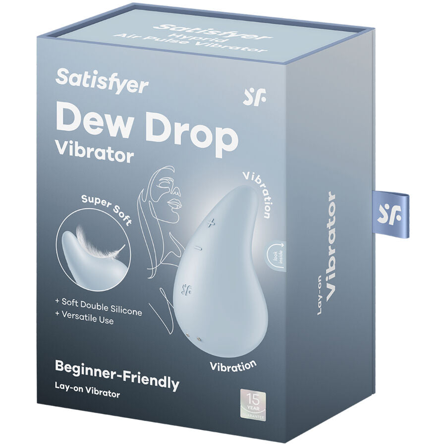 SATISFYER - VIBRADOR DEW DROP BLANCO