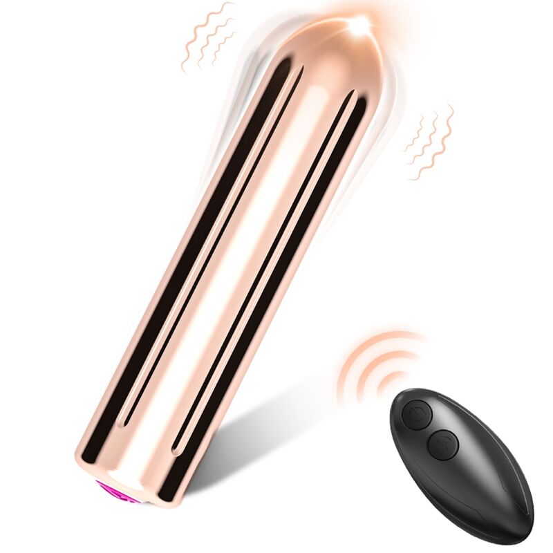 ARMONY - WARHEAD VIBRATOR BULLET REMOTE CONTROL GOLD 2 CM X 8.8 CM