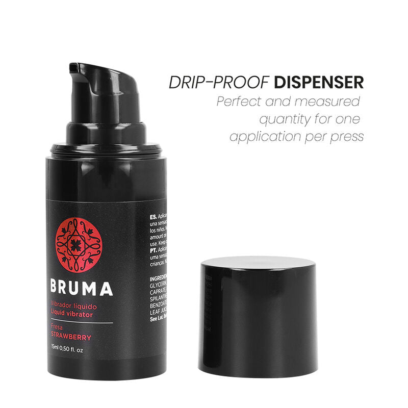 BRUMA - VIBRADOR LÍQUIDO ULTRA DESLIZANTE FRESA 15 ML