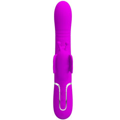 PRETTY LOVE - VIBRADOR MULTIFUNCIÓN 4 EN 1 CONEJO MARIPOSA FUCSIA