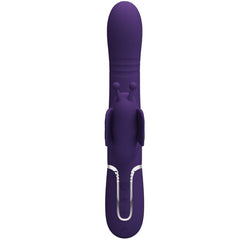 PRETTY LOVE - VIBRADOR MULTIFUNCIÓN 4 EN 1 CONEJO MARIPOSA MORADA