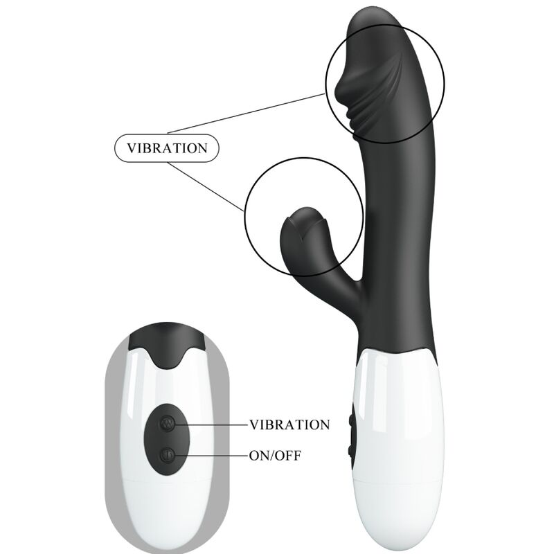 PRETTY LOVE - SNAPPY G-SPOT BLACK VIBRATOR