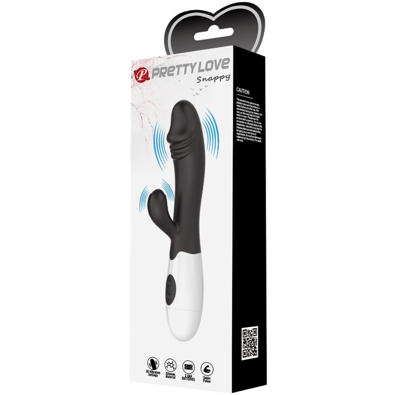 PRETTY LOVE - SNAPPY G-SPOT BLACK VIBRATOR