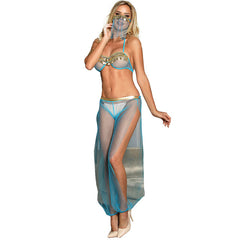 SUBBLIME - BLUE INDIAN STYLE LINGERIE SET L/XL