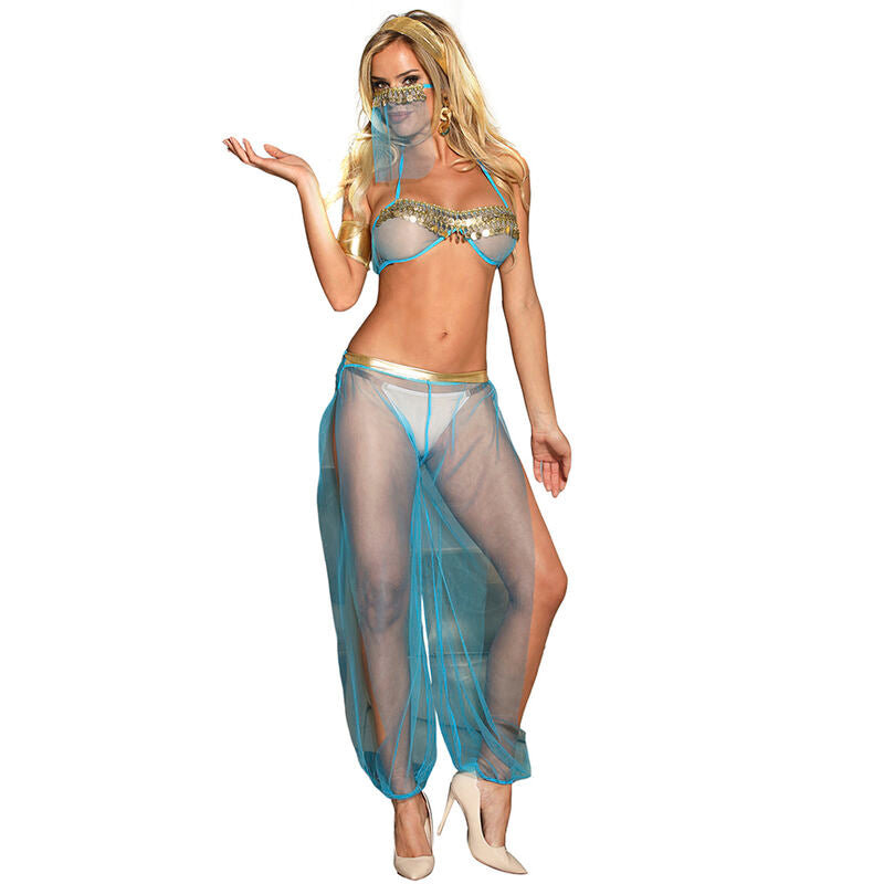 SUBBLIME - BLUE INDIAN STYLE LINGERIE SET L/XL