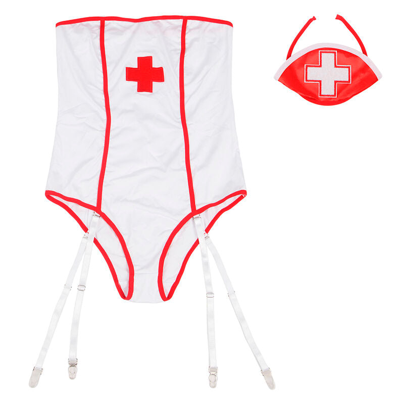 SUBBLIME - SEXY NURSE COSTUME WITH TEDDY S/M