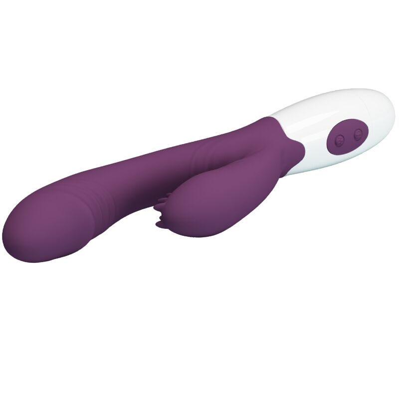 PRETTY LOVE - ANDRE VIBRATEUR RABBIT & STIMULATEUR DE POINT G VIOLET