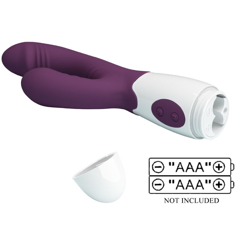 PRETTY LOVE - BUTTERFLY KISS RABBIT VIBRATOR AND G-SPOT STIMULATOR PURPLE