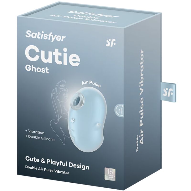 SATISFYER - CUTIE GHOST VIBRATOR POSER LIGHT BLUE